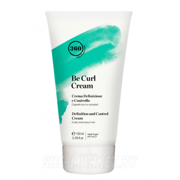 Дисциплинирующий крем для вьющихся и волнистых волос 360 Be Curl Cream Definition and Control, 150 мл