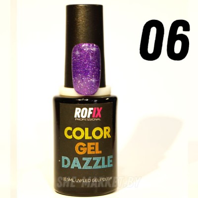 Гель-лак светоотражающий Rofix Dazzle Color Gel #D06, 10.5гр