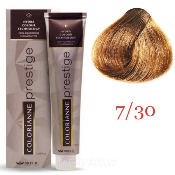 Крем краска для волос Colorianne Prestige ТОН - 7/30 Золотистый блонд, 100мл