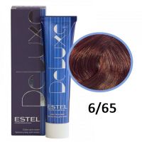 Краска-уход для волос Deluxe 6/65 темно-русый фиолетово-красный 60мл
