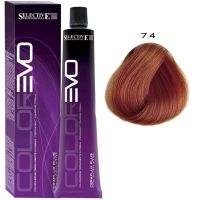 Крем-краска для волос Color Evo 7.4 Блондин медный 100мл