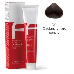 Крем-краска для волос FREECOLOR PROFESSIONAL, тон 5/1 Castano chiaro cenere, 100 мл