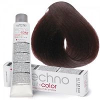 Краска для волос перманентная Techno Fruit Color 4/5 каштановый с оттенком красного дерева, 100мл Краска для волос перманентная Techno Fruit Color 4/5 каштановый с оттенком красного дерева, 100мл