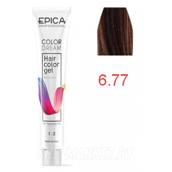 Гель-краска COLORDREAM 6.77 темно-русый шоколадный интенсивный, 100мл