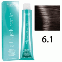 Крем-краска для волос Hyaluronic acid  6.1 Темный блондин пепельный, 100 мл