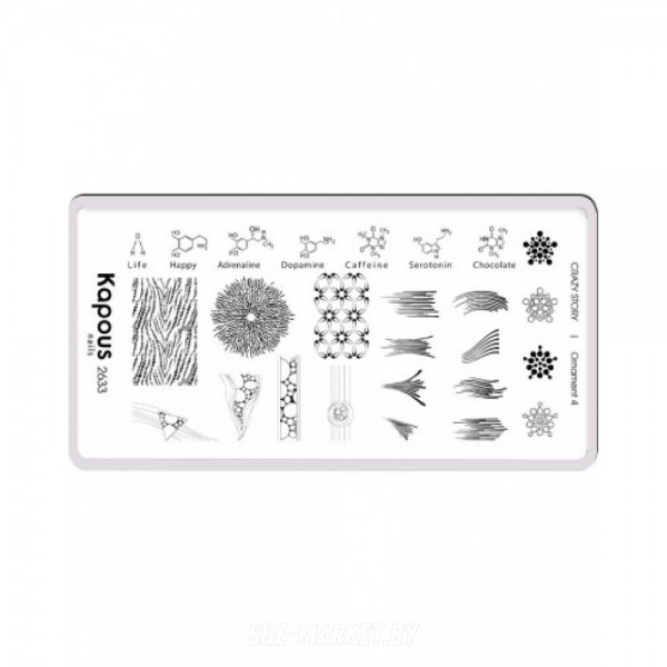 Пластина для стемпинга Crazy story Ornament 4