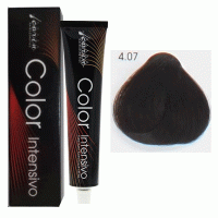 Крем-краска для волос Color Intensivo 4.07 средне-коричневый натуральный каштан, 100мл