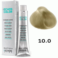 Крем краска на основе пчелиного воска Echos Color 10.0 Платиновый блондин