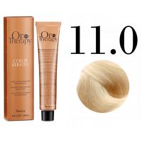 Безаммиачная крем-краска для волос ORO Therapy Color Keratin 11.0, супер платина очень светлый натуральный 100мл