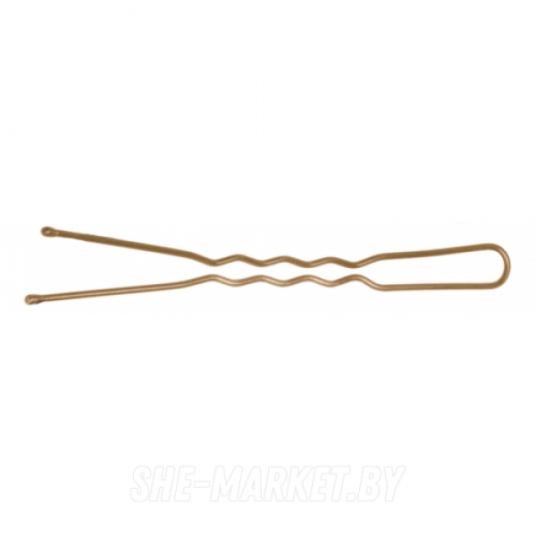 Шпильки золотистые, волна 60 мм, 200 гр, в коробке