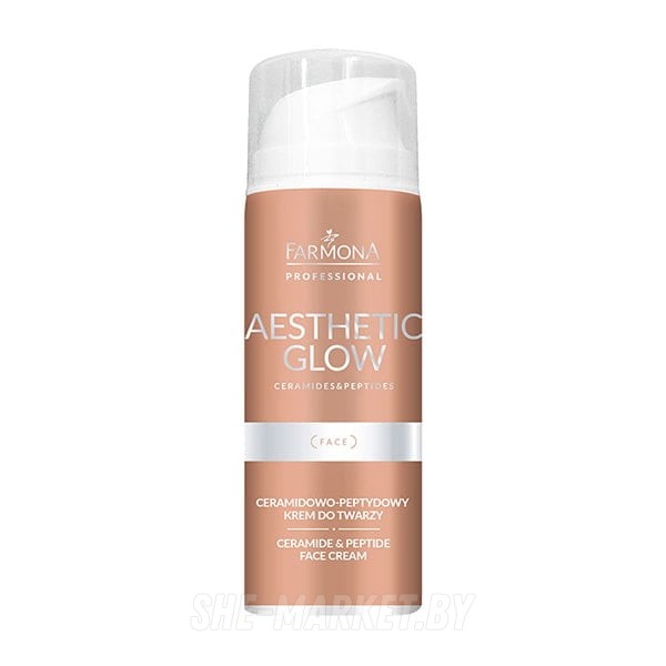 Крем для лица с керамидами и пептидами AESTHETIC GLOW, 150мл