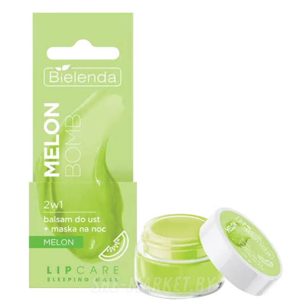 Бальзам для губ + ночная маска 2в1 ДЫНЯ БОМБА LIP CARE, 10г