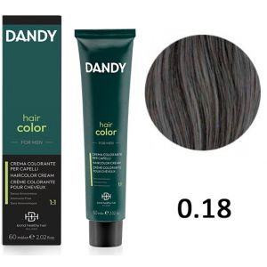 Мужской безаммиачный краситель для волос BHH DANDY 0/18 Светло-серебристый, 60мл Мужской безаммиачный краситель для волос BHH DANDY 0/18 Светло-серебристый, 60мл