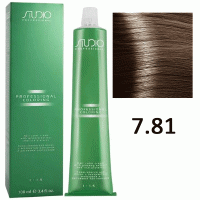 Крем-краска для волос Studio Professional Coloring 7.81 коричнево-пепельный блонд, 100мл