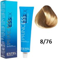 Крем-краска для волос PRINCESS ESSEX 8/76 светло-русый коричнево-фиолетовый/дымчатый топаз 60мл