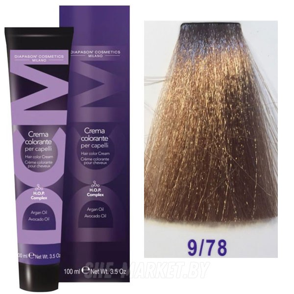 Крем-краска DCM Hair Color Cream HOP Complex 9/78 100мл