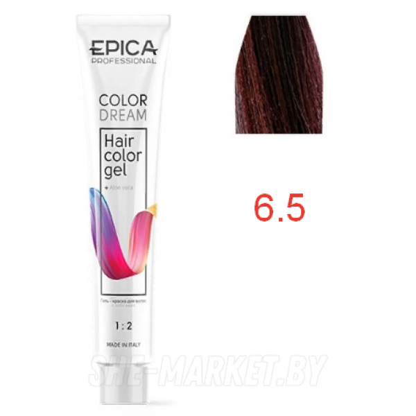 Гель-краска COLORDREAM 6.5 русый красный махагоновый, 100мл