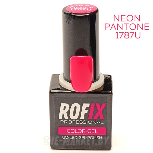 Гель-лак Rofix Color-Gel Neon PANTONE 1787U, 10гр