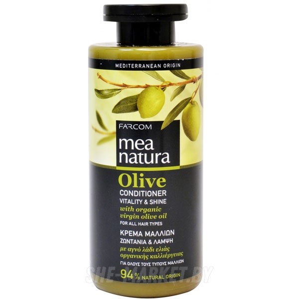 Кондиционер с оливковым маслом для всех типов волос Natura Olive, 300мл.