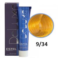 Краска-уход для волос Deluxe 9/34 блондин золотисто-медный 60мл