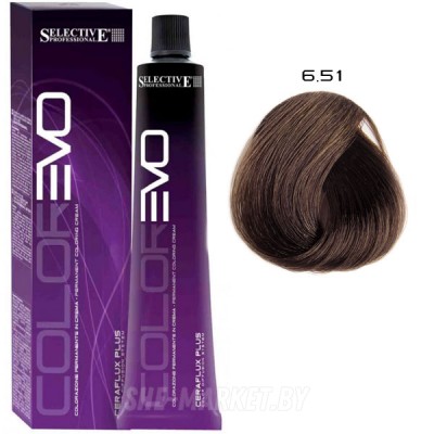 Крем-краска для волос Color Evo 6.51 Темный блондин Шоколад с орехом 100мл