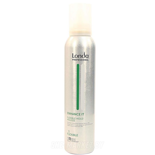 Пена для укладки волос нормальной фиксации ENHANCE IT Flexible Hold Mousse, 250мл
