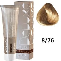 Крем-краска для седых волос SILVER DE LUXE 8/76 светло-русый коричнево-фиолетовый 60мл