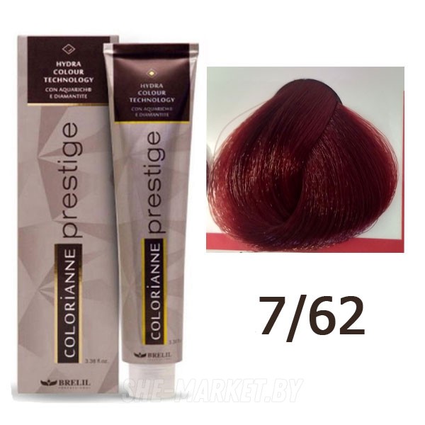Крем краска для волос Colorianne Prestige ТОН - 7/62 Вишневокрасный блонд, 100мл