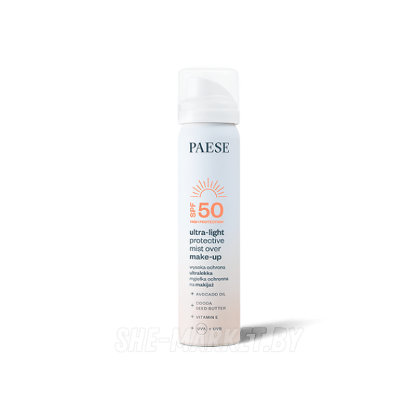 Ультралегкий защитный спрей-мист SPF50, 75мл