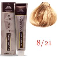 Крем краска для волос Colorianne Prestige ТОН - 8/21 Холодный светлый блондин, 100мл Крем краска для волос Colorianne Prestige ТОН - 8/21 Холодный светлый блондин, 100мл