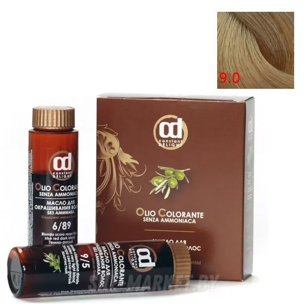 Масло для окрашивания волос Olio Colorante 9.0, 50мл
