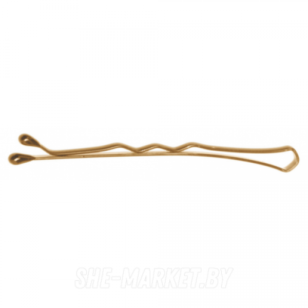 Невидимки золотистые, волна 50 мм, 200 гр, в коробке