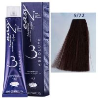 Крем-краска для волос Escalation Easy Absolute 3 ТОН 5/72  светло-каштановый бежевый холодный 60мл