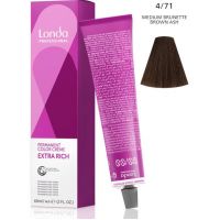 Стойкая крем-краска LondaColor 4/71 шатен коричнево-пепельный 60мл Стойкая крем-краска LondaColor 4/71 шатен коричнево-пепельный 60мл