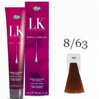 Краска для волос LK OPC Oil Protection Complex 8/63 светлый блондин медно-золотистый, 100мл