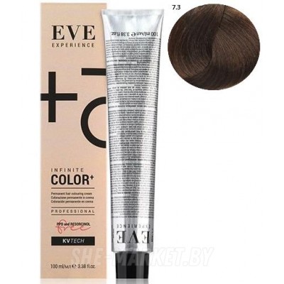 Стойкая крем-краска для волос EVE Experience 7.3 блондин золотистый, 100 мл