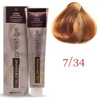 Крем краска для волос Colorianne Prestige ТОН - 7/34  Золотой блондин, 100мл