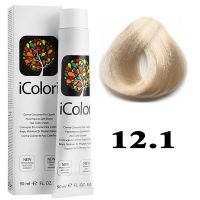 Крем-краска для волос iColori ТОН - 12.1 экстра супер-платиновый пепельный блондин, 90мл