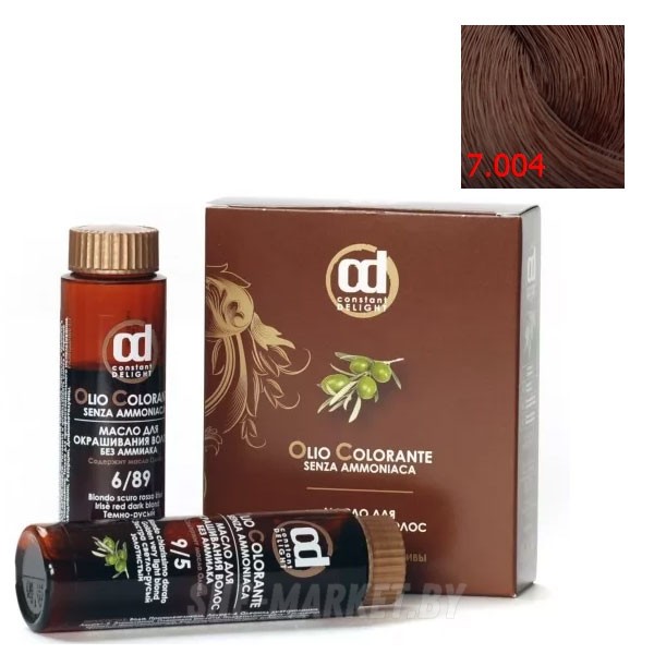 Масло для окрашивания волос Olio Colorante 7.004, 50мл