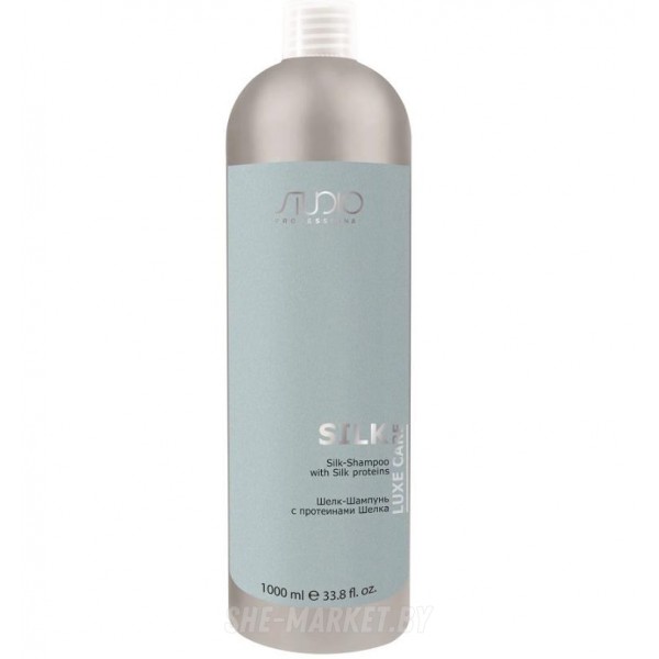 Шелк-Шампунь для волос с протеинами шелка STUDIO Luxe Care Silk, 1л