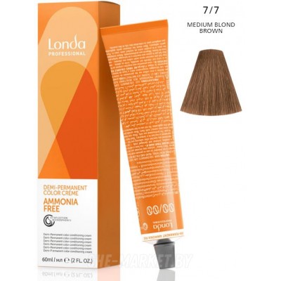 Интенсивное тонирование волос Londacolor 7/7 блонд коричневый 60мл