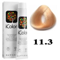 Крем-краска для волос iColori ТОН - 11.3 золотистый блондин супер-платиновый, 90мл