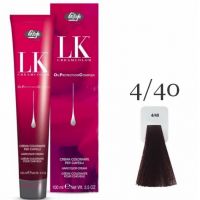Краска для волос LK OPC Oil Protection Complex 4/40 каштановый махагоновый натуральный, 100мл