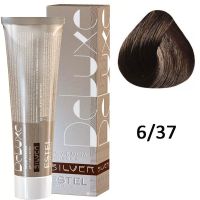 Крем-краска для седых волос SILVER DE LUXE 6/37 темно-русый золотисто-коричневый 60мл