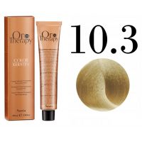 Безаммиачная крем-краска для волос ORO Therapy Color Keratin 10.3, ультра-светлый золотистый блондин 100мл