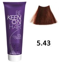 Крем-краска для волос COLOUR CREAM ТОН - 5.43 Светло-коричневый медно-золотистый, 100мл