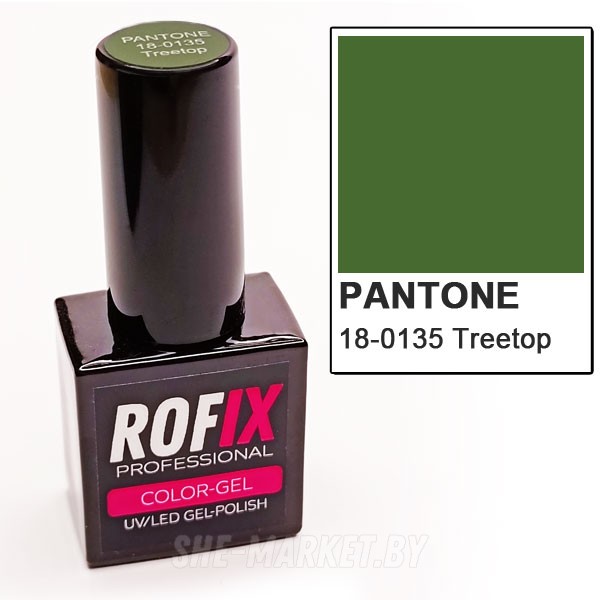 Гель-лак Rofix Color-Gel PANTONE 18-0135 Treetop, 10гр