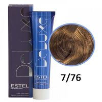 Краска-уход для волос Deluxe 7/76 русый коричнево-фиолетовый 60мл
