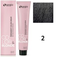 Крем-краска для волос Color Blonde ТОН - 2 темно-коричневый интенсивный, 100мл