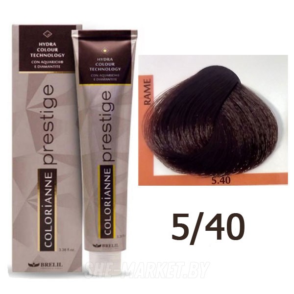 Крем краска для волос Colorianne Prestige ТОН - 5/40 Светлый медный шатен, 100мл